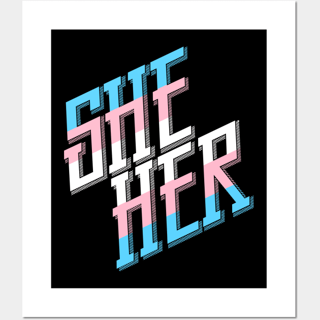 She/Her Trans Pride Wall Art by testamentcrux